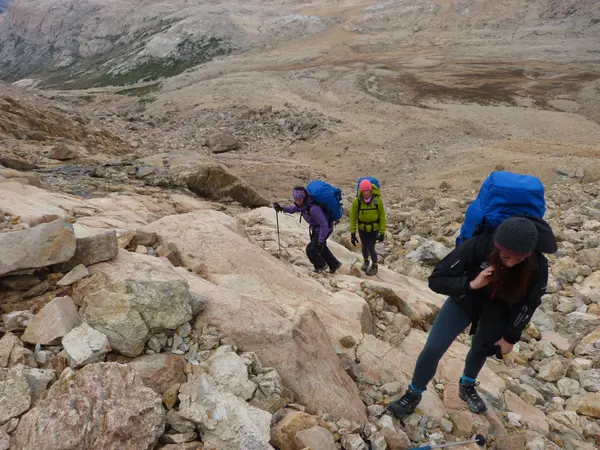 Climbing to Paso Sombrero