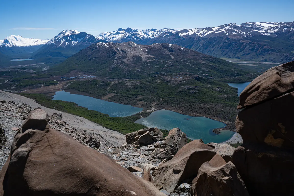 The lakes and the valley, from the climb