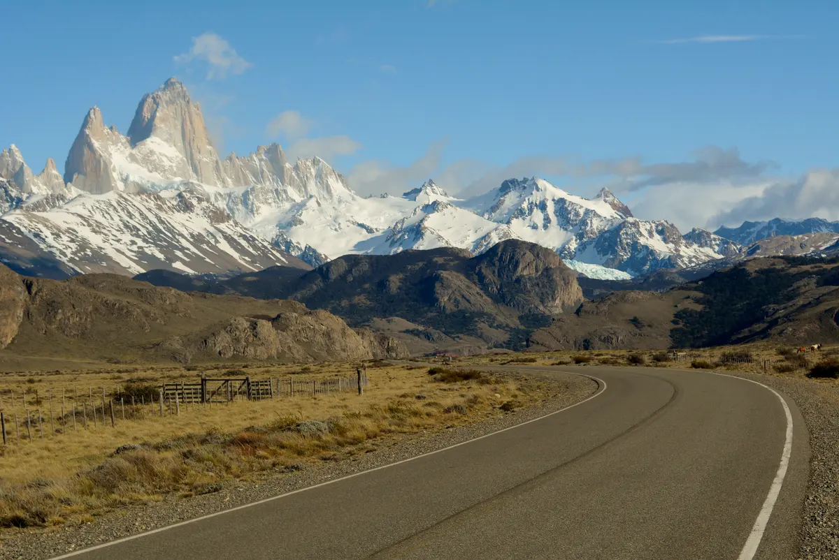 Route 23 and the Fitz Roy massif