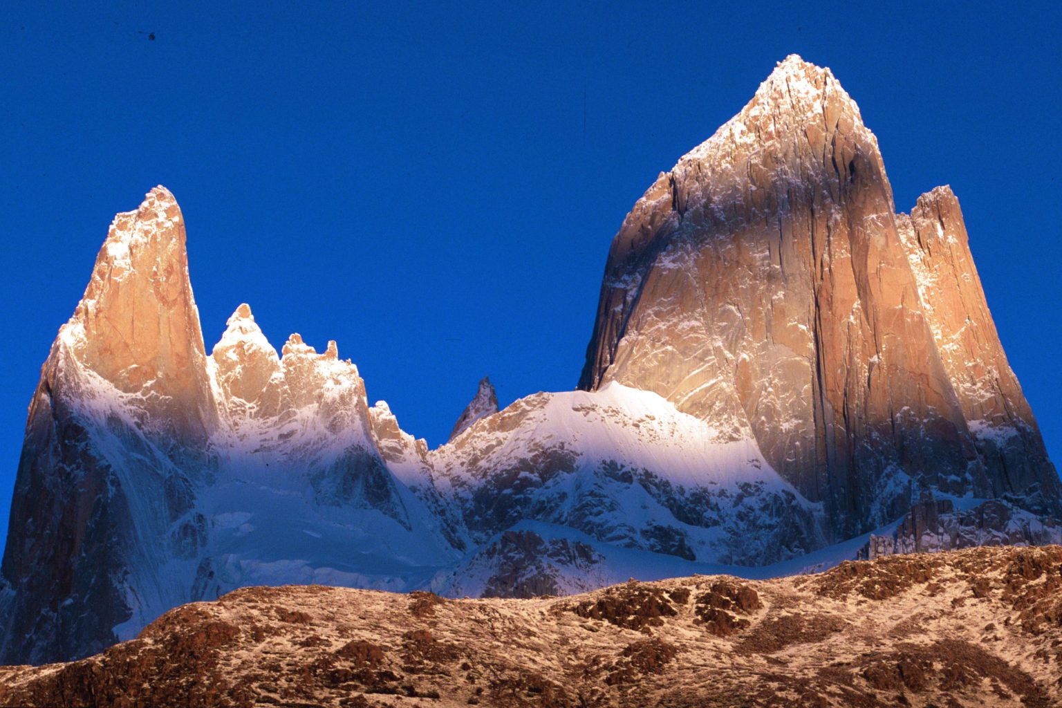 Cerro Fitz Roy at sunrise, El Chaltén